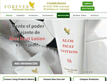 Tablet Screenshot of foreverlivingmexico.com